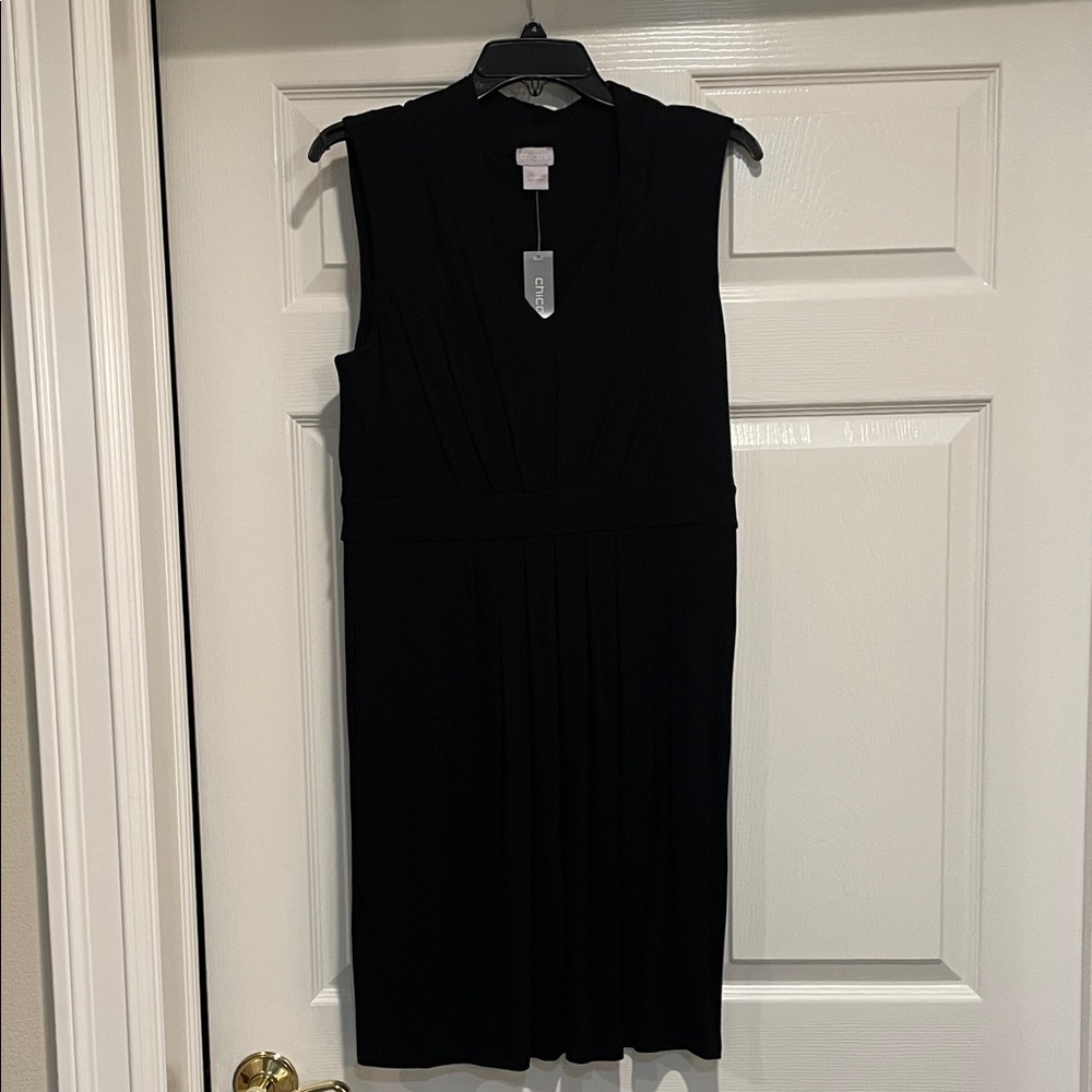 NWT! CHICOS CLASSIC PLEATED DRESS